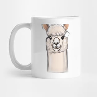 Cute Alpaca Drawing Mug